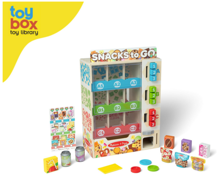 Melissa & Doug Wooden Vending Machine Play Set