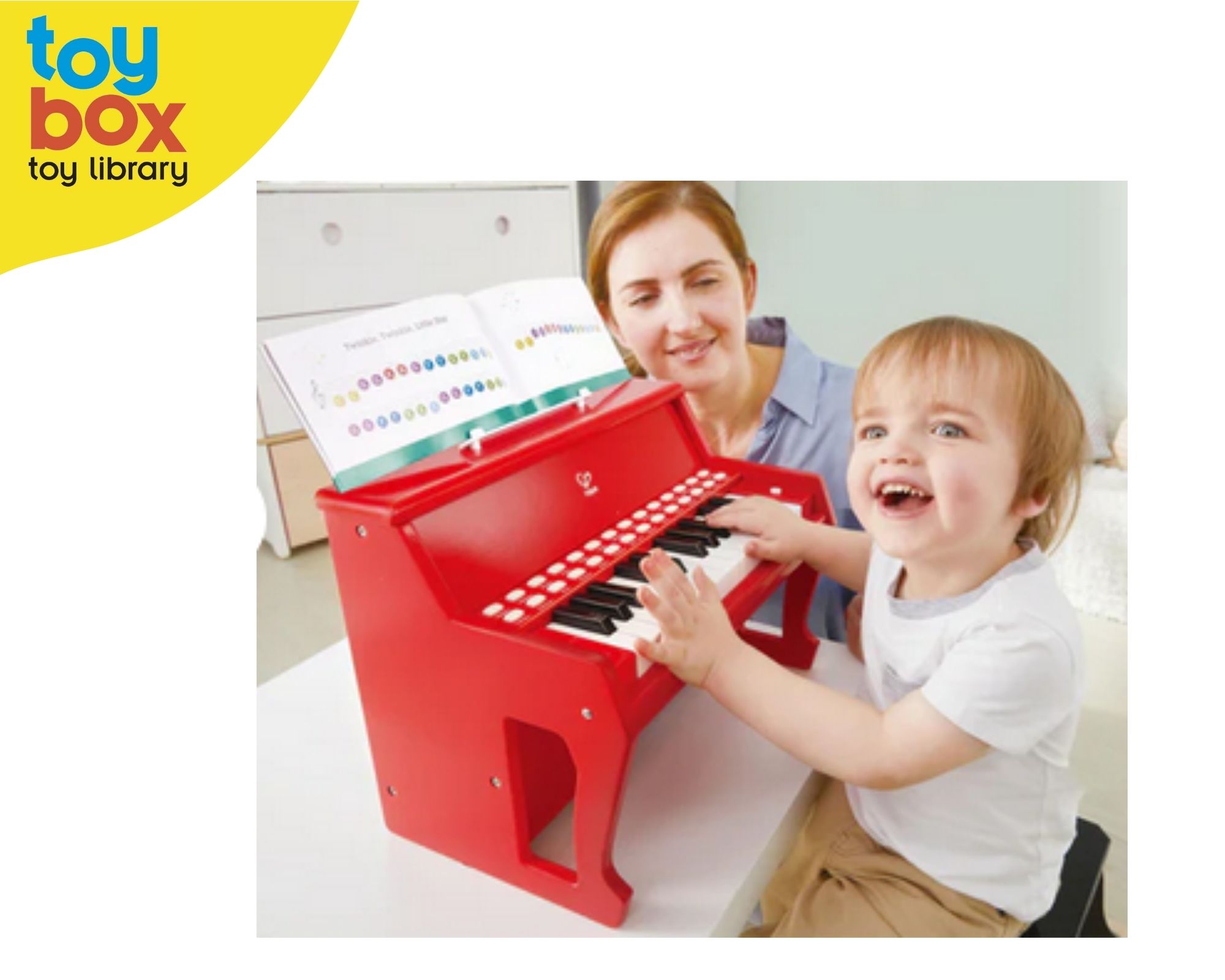 Hape Learn With Lights Piano Red