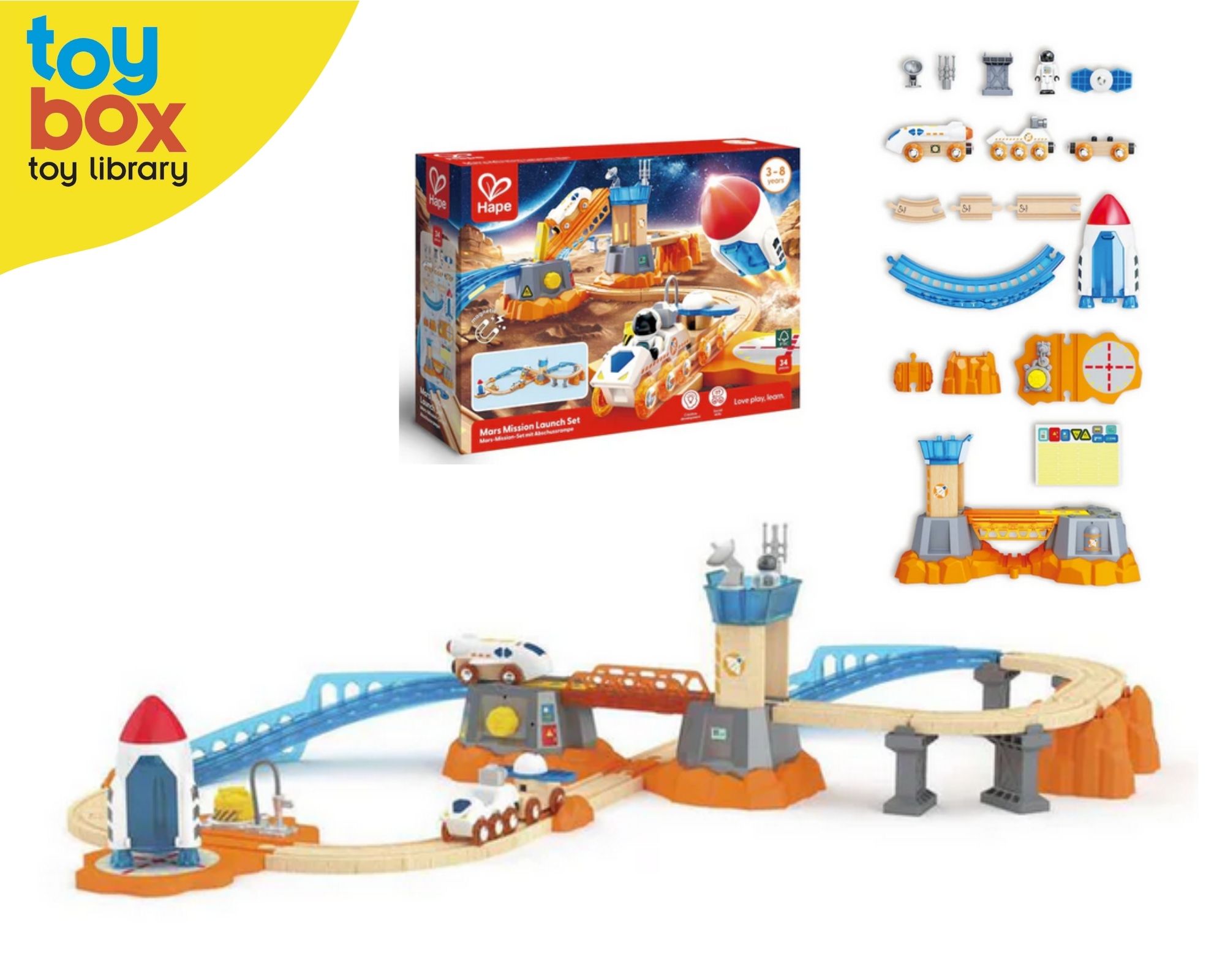 Hape Mars Mission Launch Rail Set